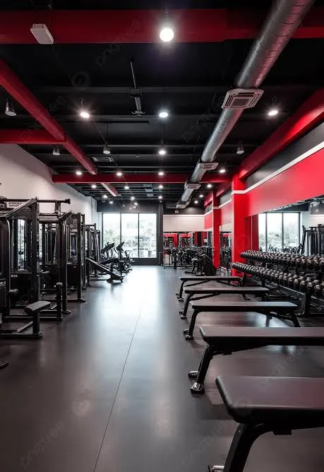 Zona de entrenamiento de Hierro Gym